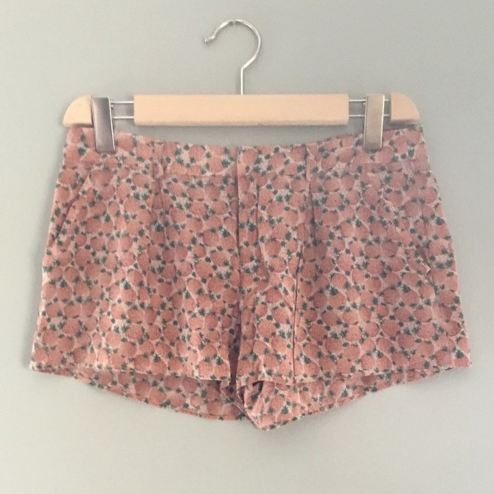 joie peach/orange pineapple shorts